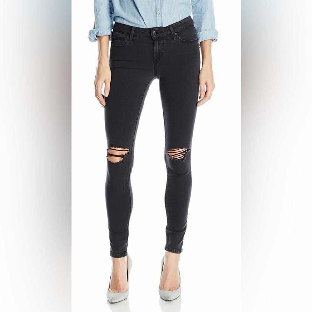 JOES JEANS The Vixen Black Distressed Skinny Jeans Size 26